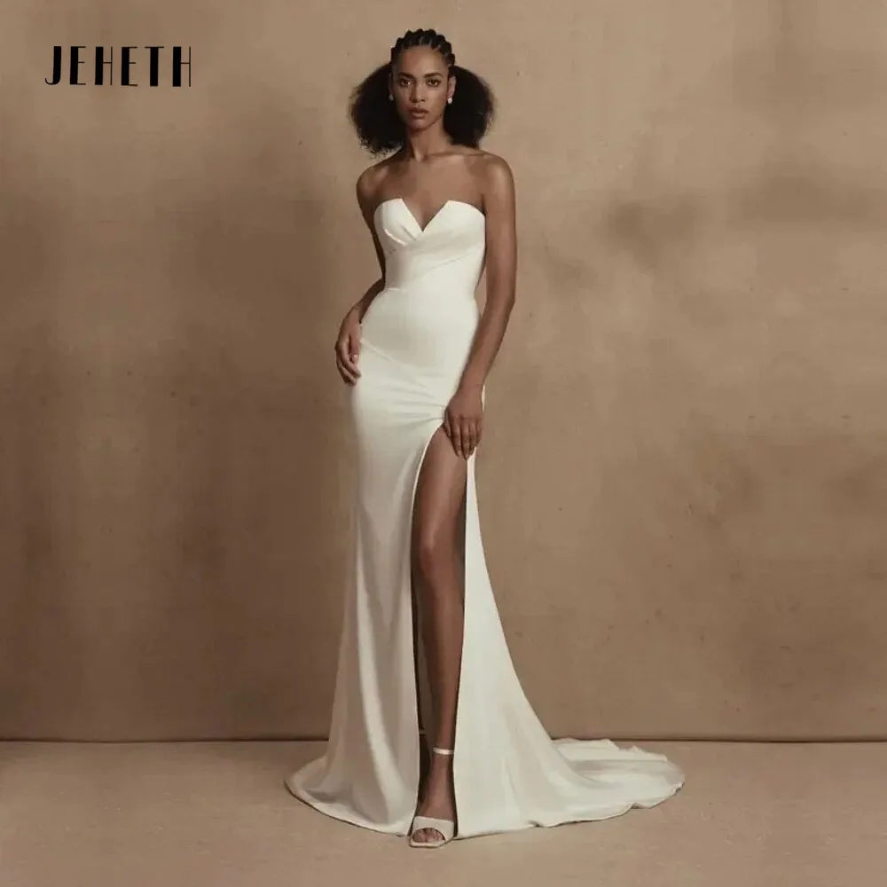 Top Trends: JEHETH Sweetheart Neckline Wedding Dresses For Women Boho Bridal Gowns Sexy Backless Mermaid Vestidos De Novia Custome Made Shoppable Styles