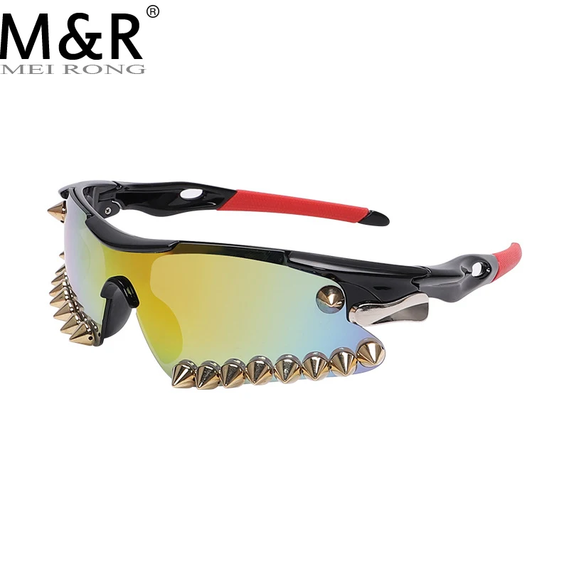 Top Trends: Luxury Steampunk Diamond Sunglasses Goggle New Women Men Y2k Punk Sport Sun Glasses Cycling Riding Shades Eyewear De Sol Oculos Shoppable Styles - Image 2