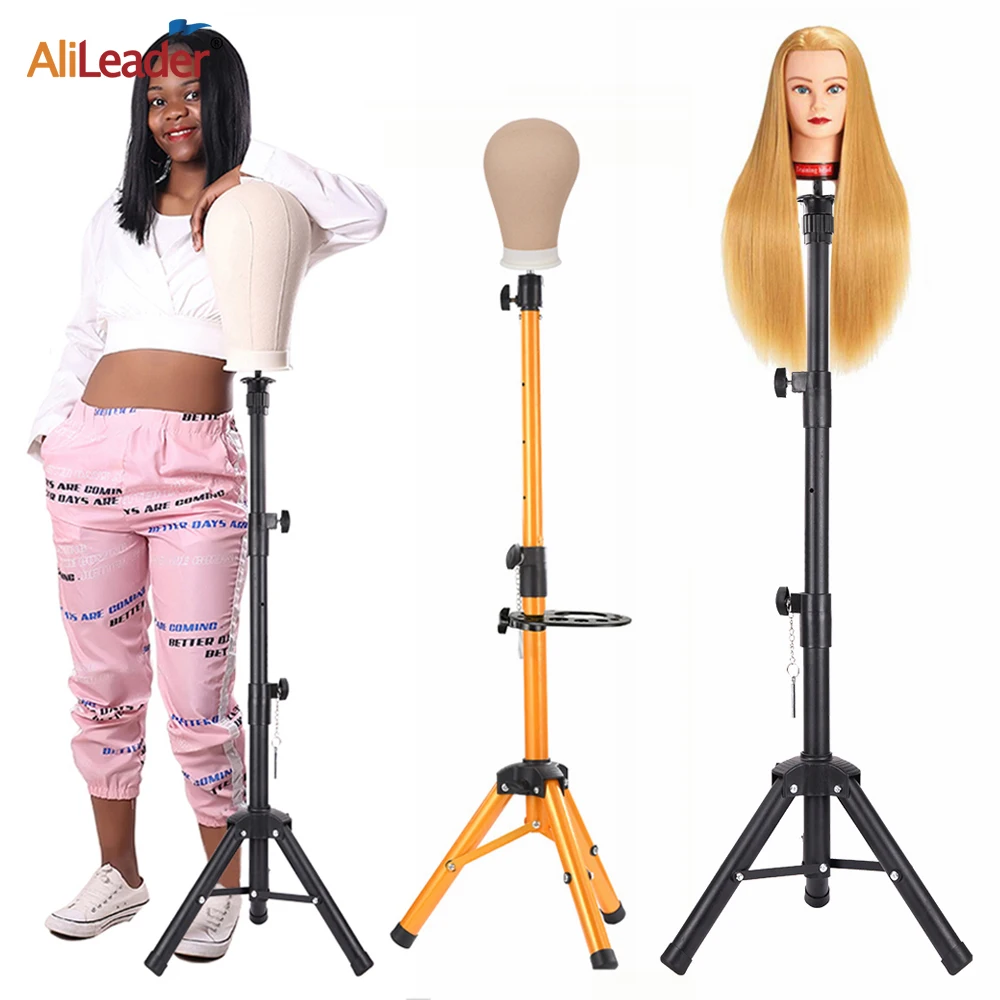 Top Trends: Cheap Wig Stand Mannequin Head Tripod Stand Metal Adjustable Wig Head Stand Holder For Canvas Head Stand With Tray 50&quot;55Inch Shoppable Styles