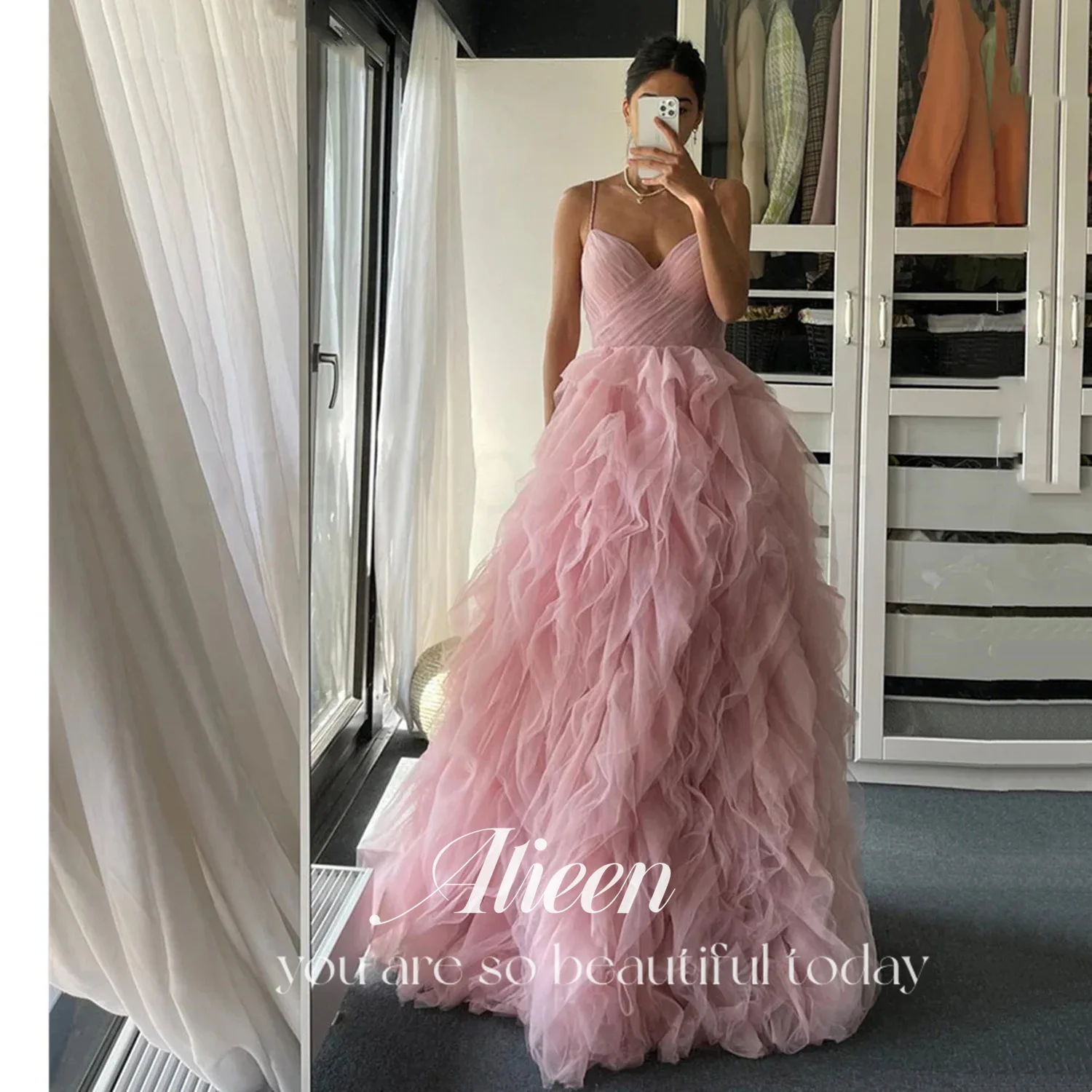 Top Trends: Aileen Sweetheart Elegant Dresses For Women Evening Dress For Women 2023 Suspenders Organza Custom Occasion Dresses Ball Gown Shoppable Styles