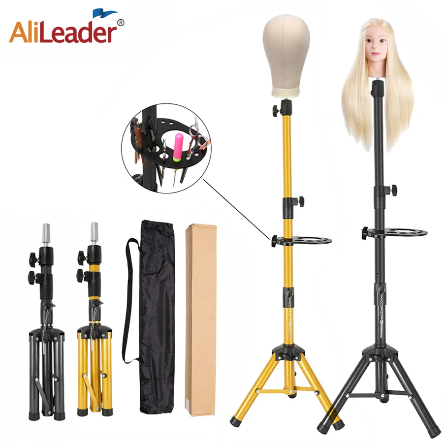 Top Trends: Wig Stand Tripod Adjustable Mannequin Head Stand Metal Wig Head Stand For Canvas Head 25 / 50 / 55Inch Wig Tripod Stand With Tray Shoppable Styles