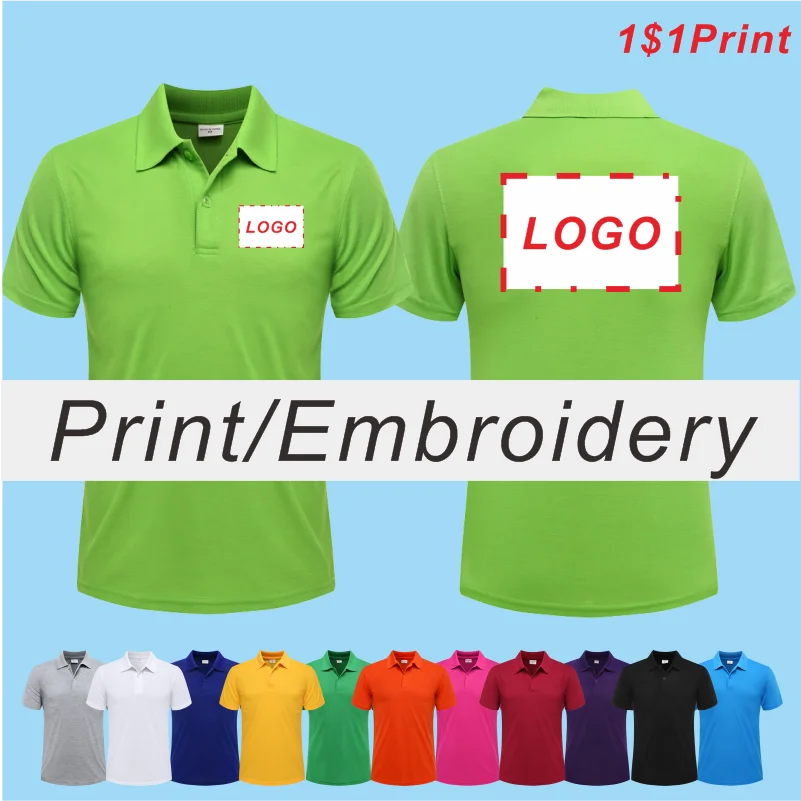 Top Trends: Summer Cheap Polo Shirt Casual Short Sleeve Personal Company Group Logo Custom Men And Women Custom Top Print Embroidery COCT Shoppable Styles