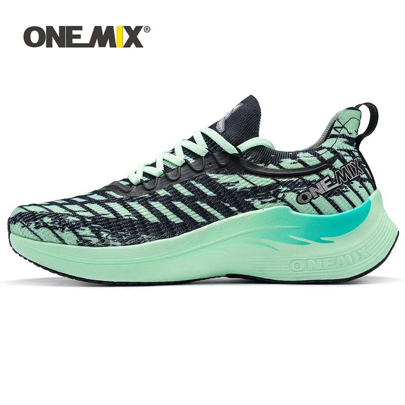 Top Trends: ONEMIX Waterproof Running Shoes Hreen Black Breathable Mesh Racing Run Shoes Men Lightweight Outdoor Sport Shoe Walking Sneakers Shoppable Styles