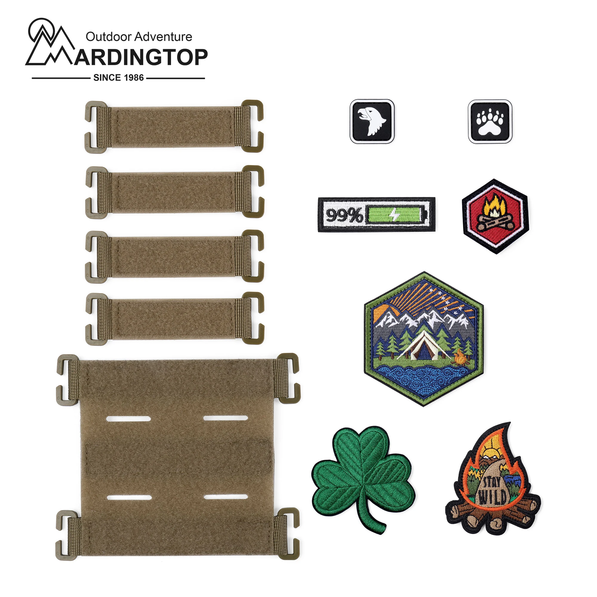 Top Trends: MARDINGTOP 12-Pcs Set, Patches + Molle Patch Panels Shoppable Styles