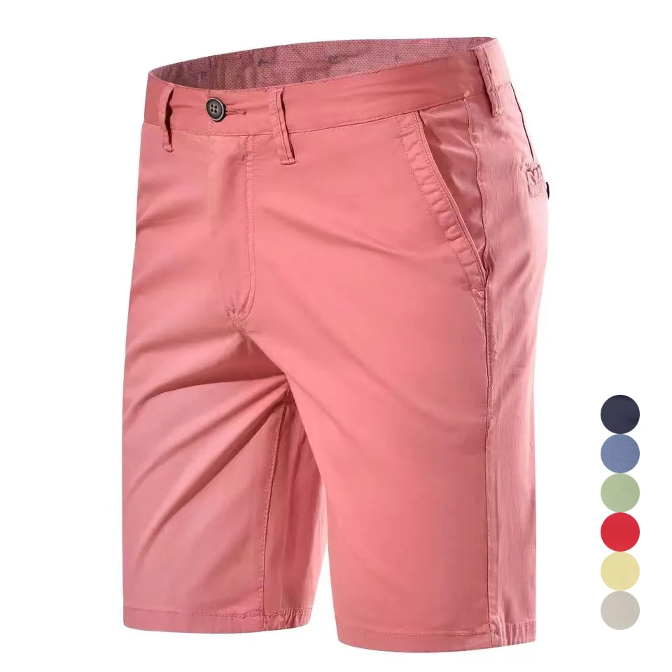 Top Trends: Men Shorts Summer Cotton Middle Waist Male Luxury Casual Business Men Shorts Printed Beach Stretch Chino Classic Fit Short Homme Shoppable Styles