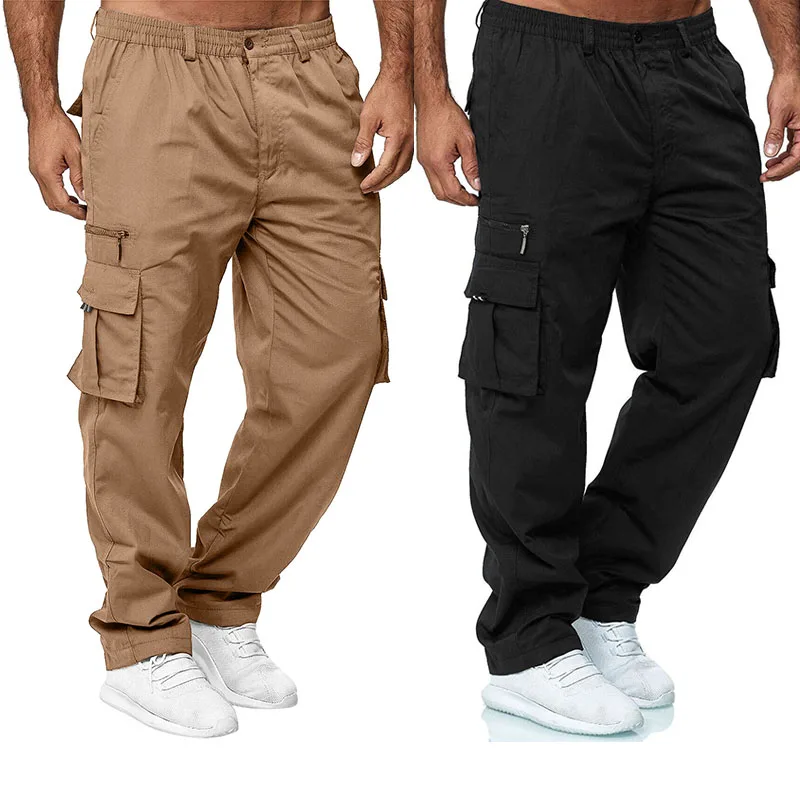 Top Trends: New Streetwear Men's Multi Pockets Cargo Harem Pants Hip Hop Casual Male Track Pants Joggers Trousers Fashion Harajuku Men Pants Shoppable Styles