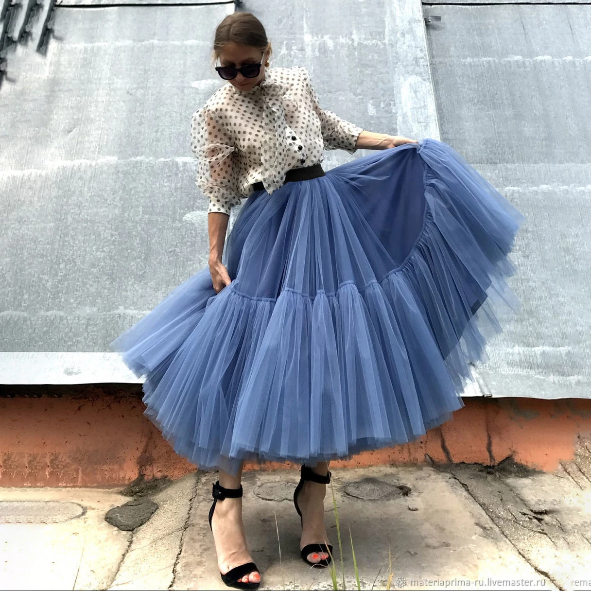 Top Trends: Tulle Skirts Women Pleated Mesh 3Layers Princess Tutu Skirts Sweet Bridesmaids Midi Elastic High Waist Skirt Shoppable Styles