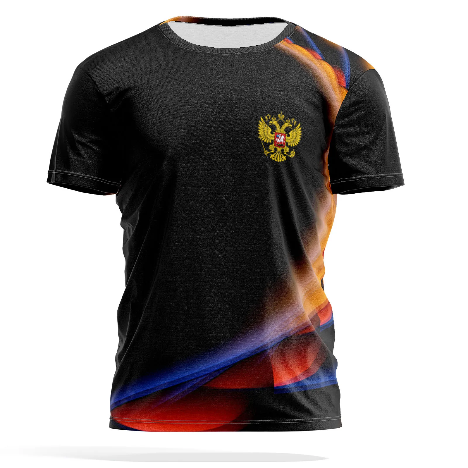 Top Trends: Men's T-shirt Russian Flag 3D Printing Short-sleeved O-neck Men's Shirt Sports Cool Oversized Clothing Fashion Outdoor Pullover Shoppable Styles