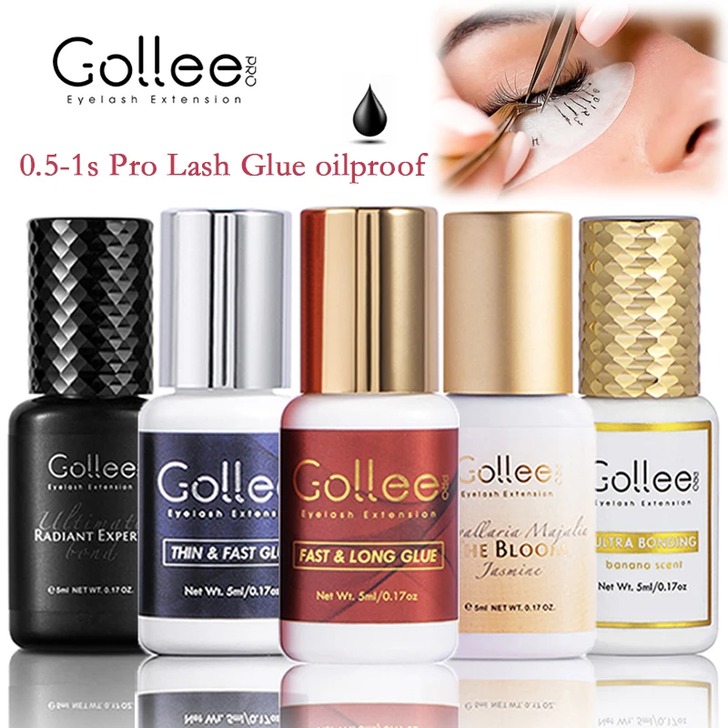 Top Trends: Gollee 0.5-1s Fast Adhesives For Eyelash Extensions No Odor Glue Eyelash Extensions No Irritation Lash Extension Supplies Makeup Shoppable Styles