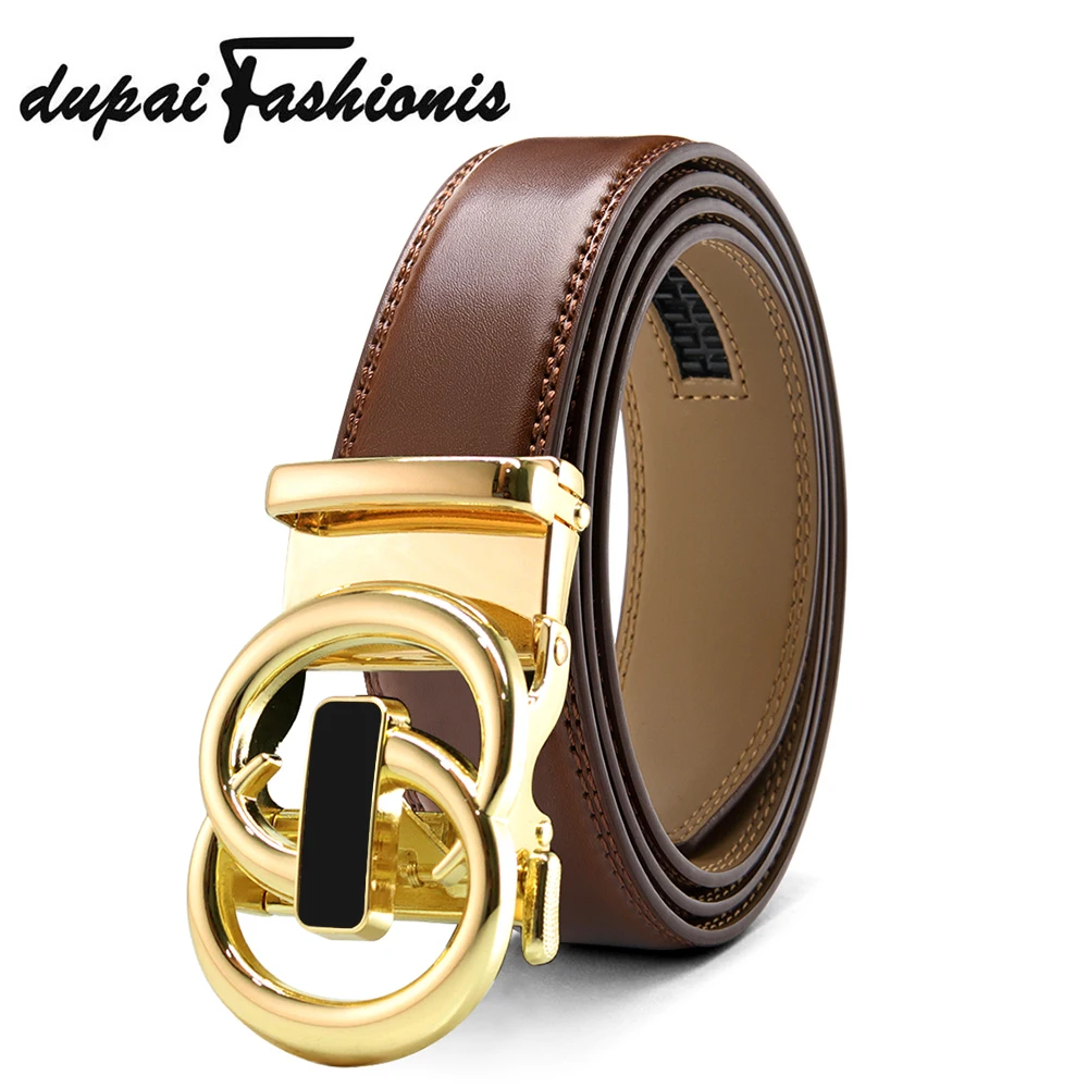 Top Trends: DUPAI FASHIONIS Leather Belt Men Luxury Strap Male Belts For Men New Fashion Classic Vintage Pin Buckle Cowskin Casual Belt Shoppable Styles