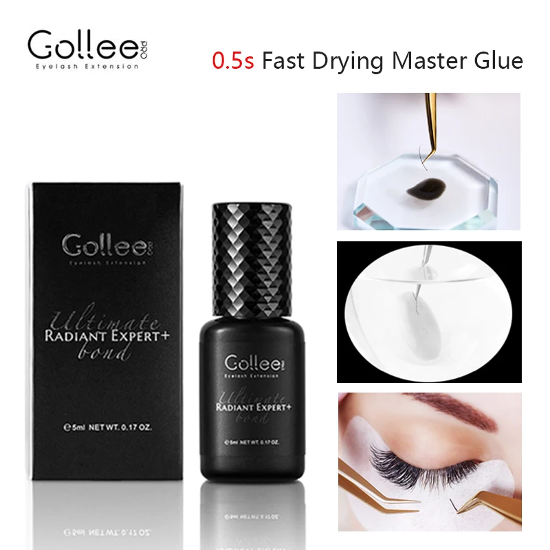 Top Trends: Gollee Glue Eyelashes 0.5s Eyelash Extensions Professional Eyelash Adhesive Waterproof Lashes Supplies For Salon Eyelash Glue Shoppable Styles