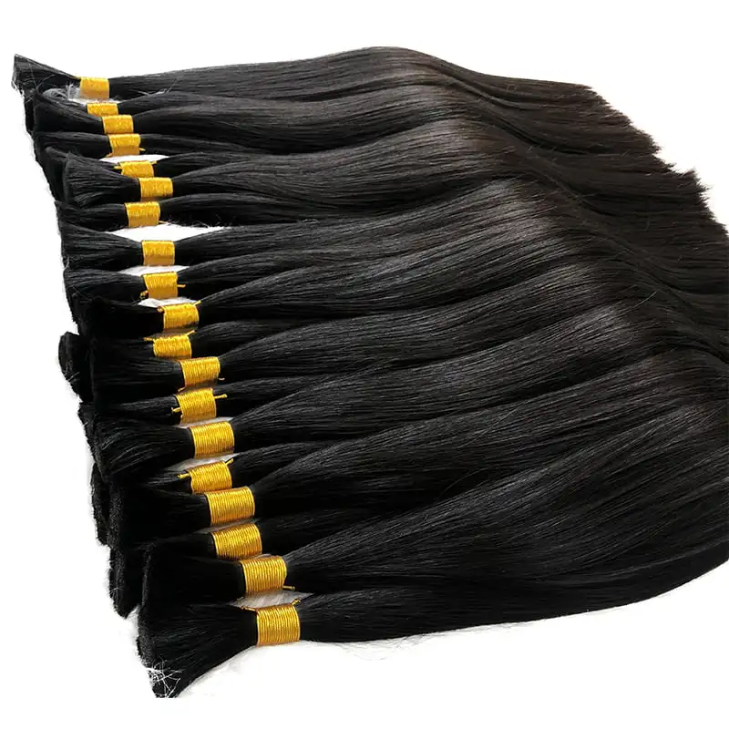 Top Trends: Human Bulk Hair For Braiding 100% Real Human Hair Natural Human Braiding Hair Bulk Bundles No Weft Wavy Blonde Hair Extensions Shoppable Styles