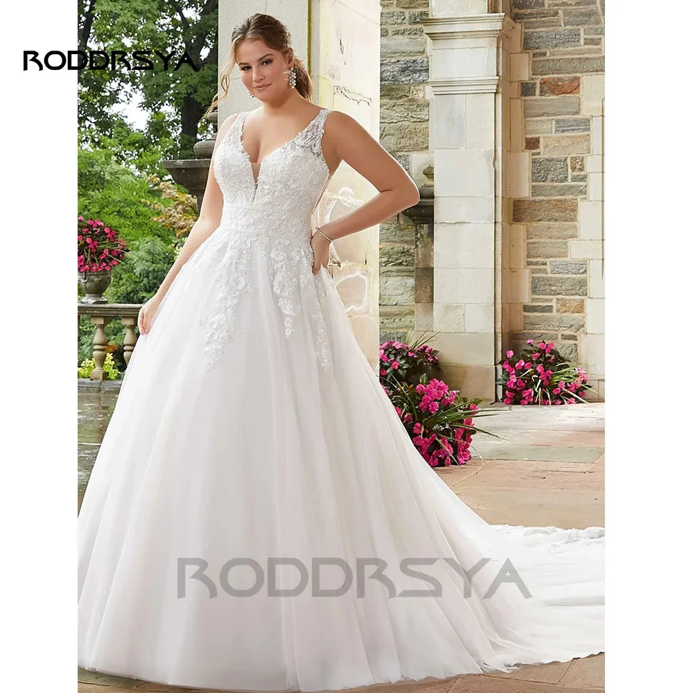 Top Trends: RODDRSYA Boho Wedding Dres For Women 2023 Plus Size Appliques Lace Bride Gown Backless With Button Vestidos De Novia Custom Made Shoppable Styles