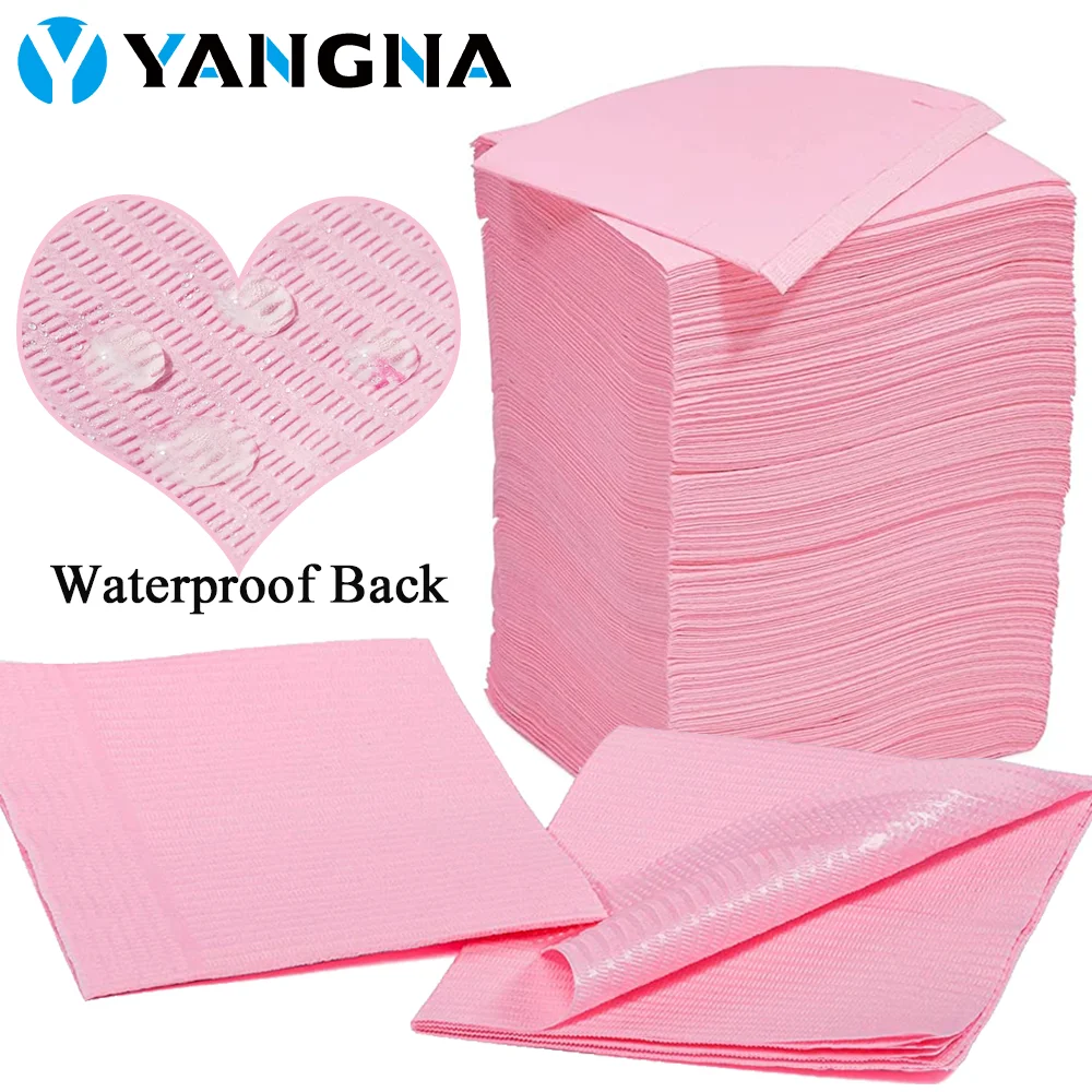 Top Trends: 250 / 125 / 100 / 50 / 20 / 15pcs Pink Tattoo Bibs Tattoo Clean Pad Disposable Black Pad Waterproof Cleaning Wipes Makeup Tattoo Supplies Shoppable Styles