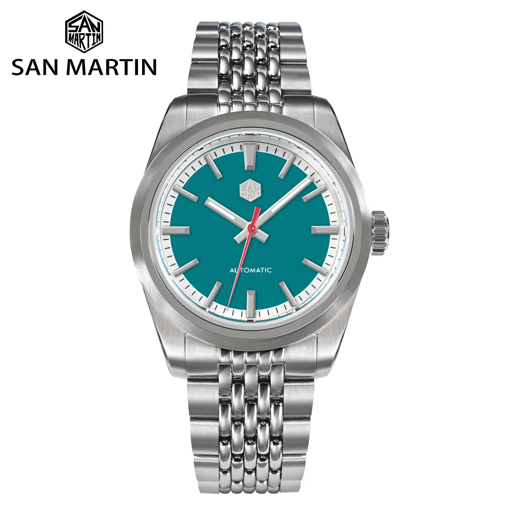 Top Trends: San Martin New 37mm Simple Style Men&#039;s Watch Stainless Steel Sports Waterproof Automatic Mechanical Wristwatch 200m BGW9 SN0106G Shoppable Styles