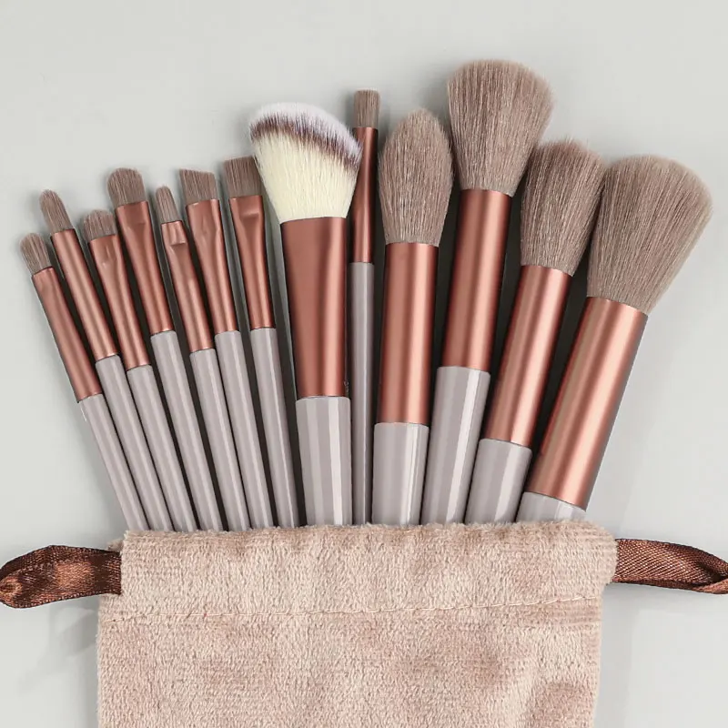 Top Trends: 8 / 13PCS Makeup Brushes Set Fluffy Soft For Beauty Cosmetics Foundation Blush Eyeshadow Kabuki Blending Makeup Brush Tools Shoppable Styles