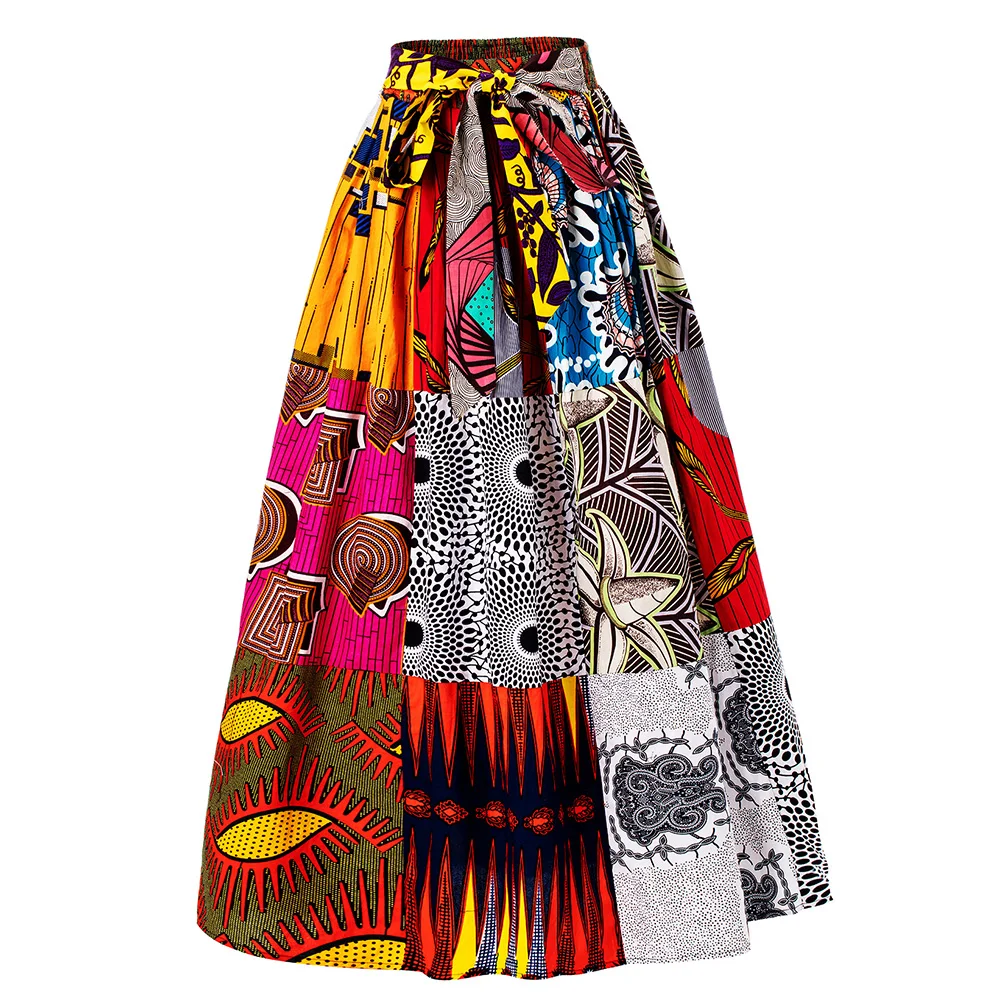 Top Trends: African Clothes For Women New Fashion Skirt Ankara Print Skirts Autumn African Maxi Skirt High Quality Wax Ladies Clothes Shoppable Styles