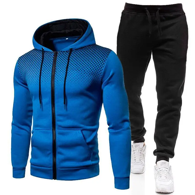 Top Trends: Spring Autumn 2020 Men's Sweat Suit Set Tracksuit Men Outfit Full Sleeve Tops With Hood Outdoor Sport Wear Men's Hooded Suit Shoppable Styles