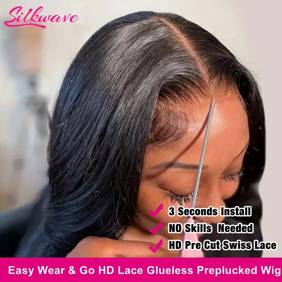 Top Trends: Wear And Go Glueless Wig Body Wave 5x5 HD Transparent Lace Closure Wigs Human Hair Ready To Wear Pre Cut Pre Plucked For Women Shoppable Styles