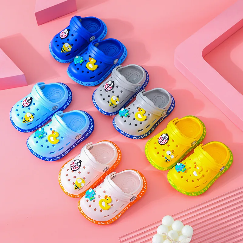 Top Trends: Kids Summer Cartoon Cave Hole Sandals 2023 Garden Beach Slippers Sandals Non-Slip Soft Soled Quick Drying Shoes Shoppable Styles