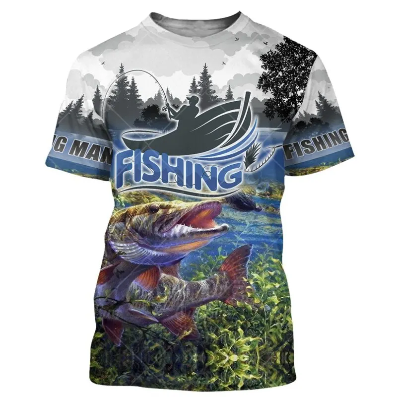 Top Trends: 2023NewMensTShirtsQuickDryShortSleeveTopsCrewNeckSummerClothing3DPrinting Fishing GraphicShirtsLarge Size Men's Pullover Shoppable Styles - Image 5