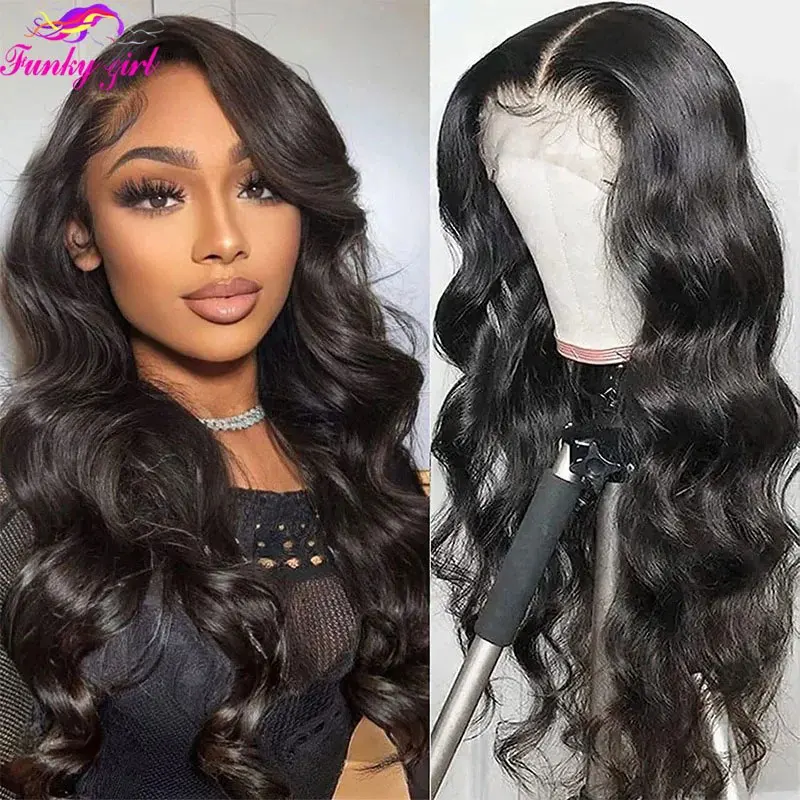 Top Trends: Body Wave 13x4 Transparent Lace Frontal Wig 100% Human Hair Wig Brazilian 4x4 Lace Closure Human Hair Wigs For Women PrePlucked Shoppable Styles