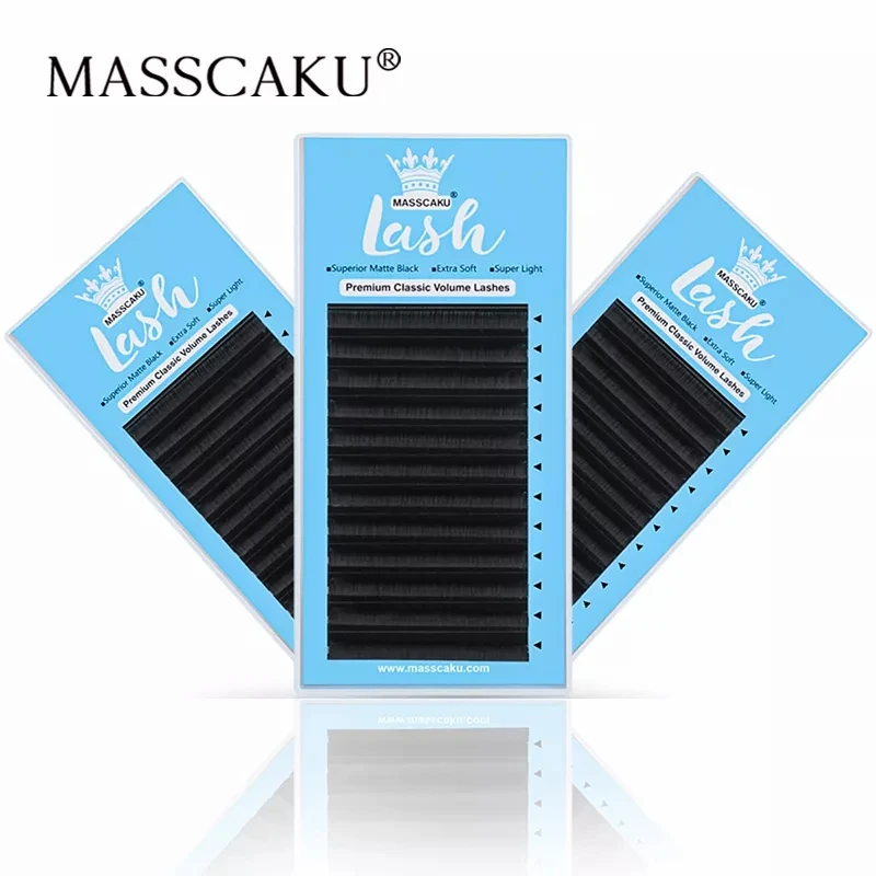 Top Trends: MASSCAKU Wholesale Price Eyelash Extensions For Salon Soft Thin Tip Length 7-20mm Eyelash Lash Supplies Shoppable Styles