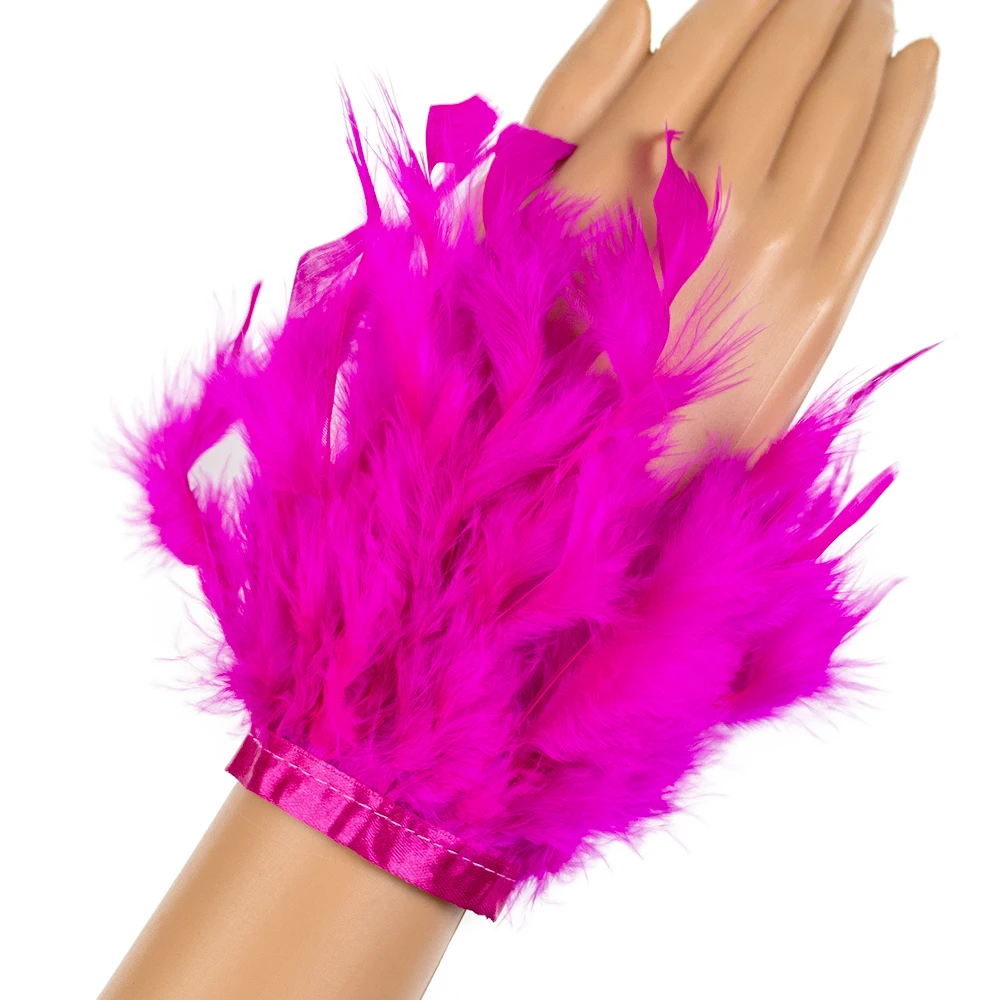 Top Trends: Customized Feather Cuffs Wristband With Feathers Trim Sleeves Wrist Sleeve Feathers Bracelet For Photos Bracelet Feathers Shoppable Styles