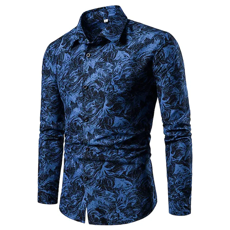 Top Trends: Fashion Pop Prom Party Night Club New Designer Long Sleeve Clothing Slim Button Lapel Men Tops Shoppable Styles - Image 4