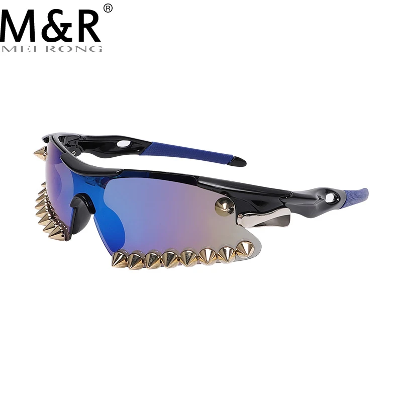 Top Trends: Luxury Steampunk Diamond Sunglasses Goggle New Women Men Y2k Punk Sport Sun Glasses Cycling Riding Shades Eyewear De Sol Oculos Shoppable Styles - Image 5