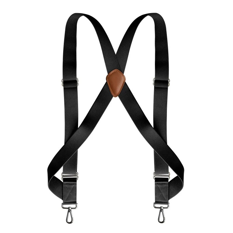 Top Trends: Trucker Suspenders For Men Work Heavy Duty 3.5cm Wide X-Back With 2 Side Hooks Clips Adjustable Elastic Big Tall Trouser Braces Shoppable Styles