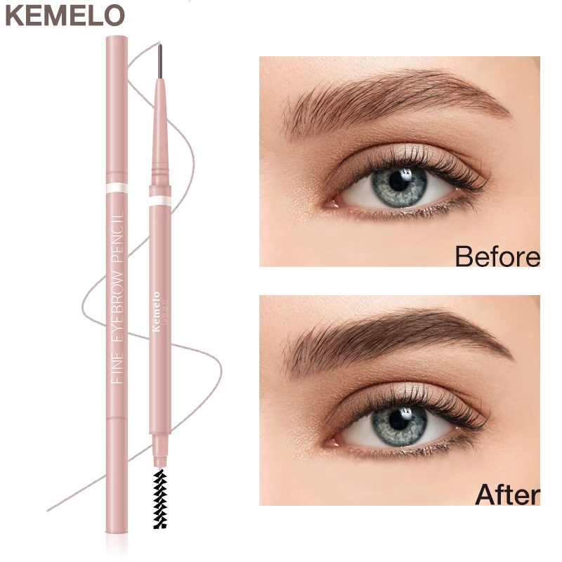 Top Trends: 1.5mm Ultra Fine Double-Ended Eyebrow Pencil (Kemelo) Waterproof Sweat-proof Long Lasting Professional Eye Makeup For Women Shoppable Styles