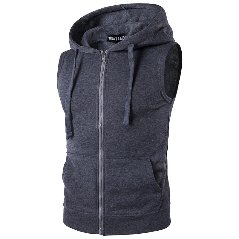 Top Trends: 2023 New Men&#039;s Hooded Vest Zipper Pocket Vest Coat Mens Vest Jacket Hoodie Zipper Clothes For Men Shoppable Styles