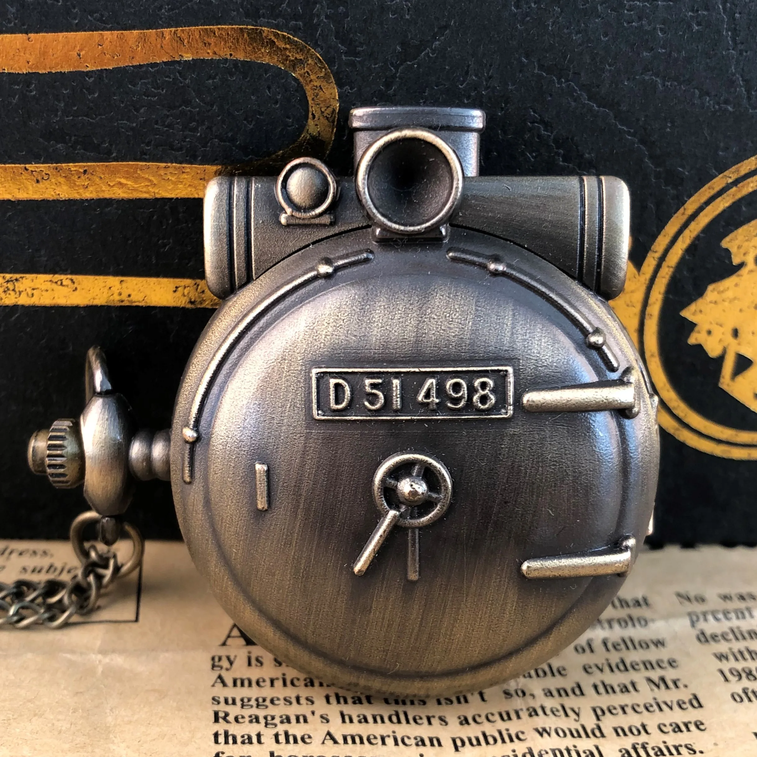 Top Trends: Vintage Steampunk Pocket Fob Watch Men&#039;s Unisex Military Quartz Pocket Watches Necklace With Chain Gifts Reloj Hombre Shoppable Styles