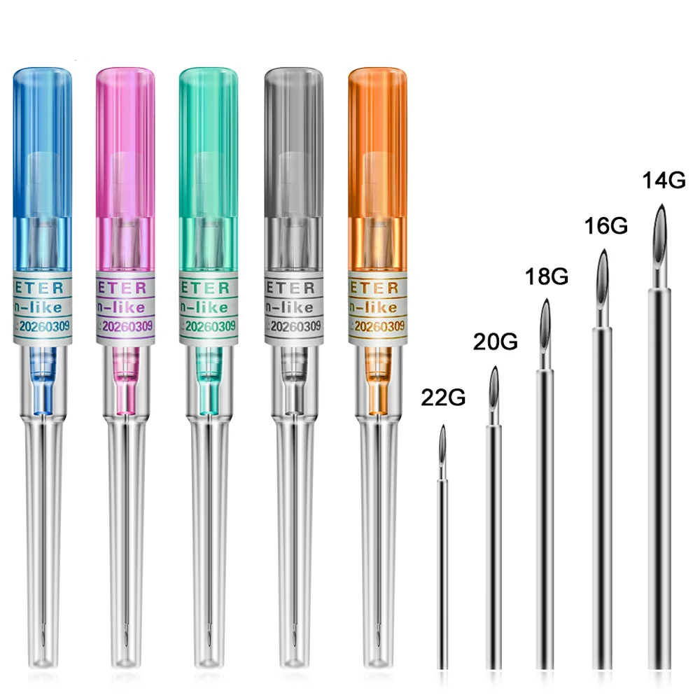 Top Trends: 1 / 3 / 5pcs Piercing Needles I.V Catheter Cannula Sterile Piercing Needles 14G 16G 18G 20G 22G Ear Lipo Belly Body Piercing Tools Shoppable Styles