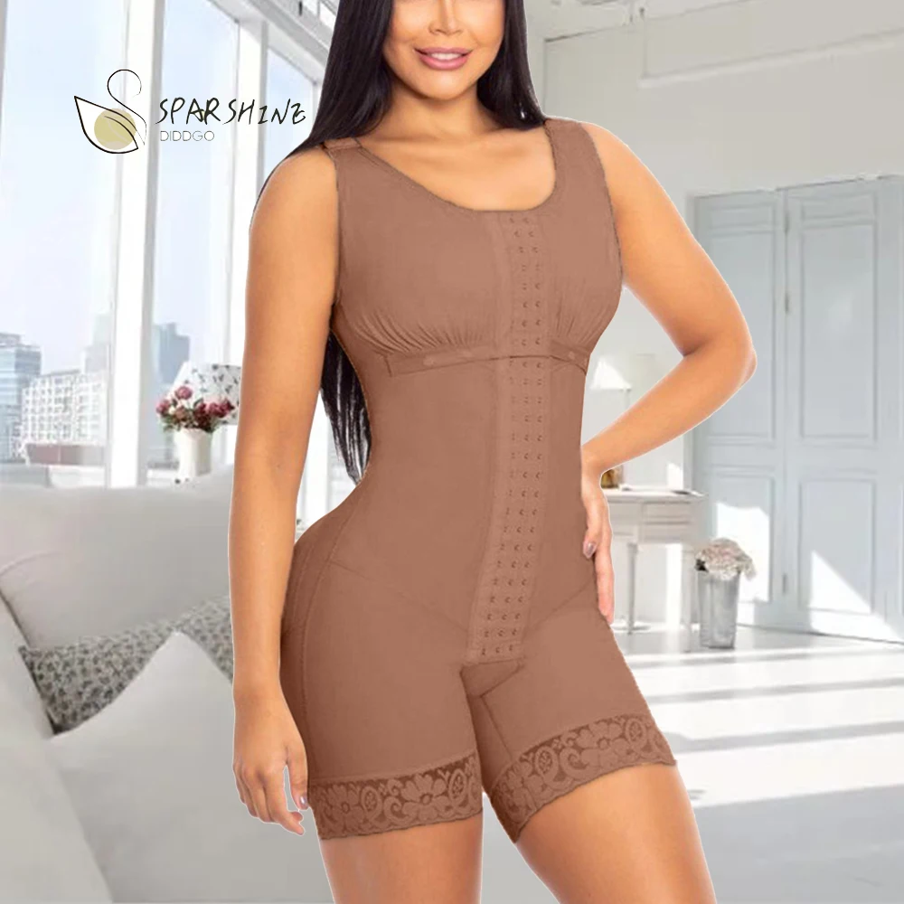 Top Trends: Women's Corset Sleeveless Postparto Post Surgery Compression Garment Control Abdomen Buttoned Bodysuit Weight Loss Fitness Shoppable Styles