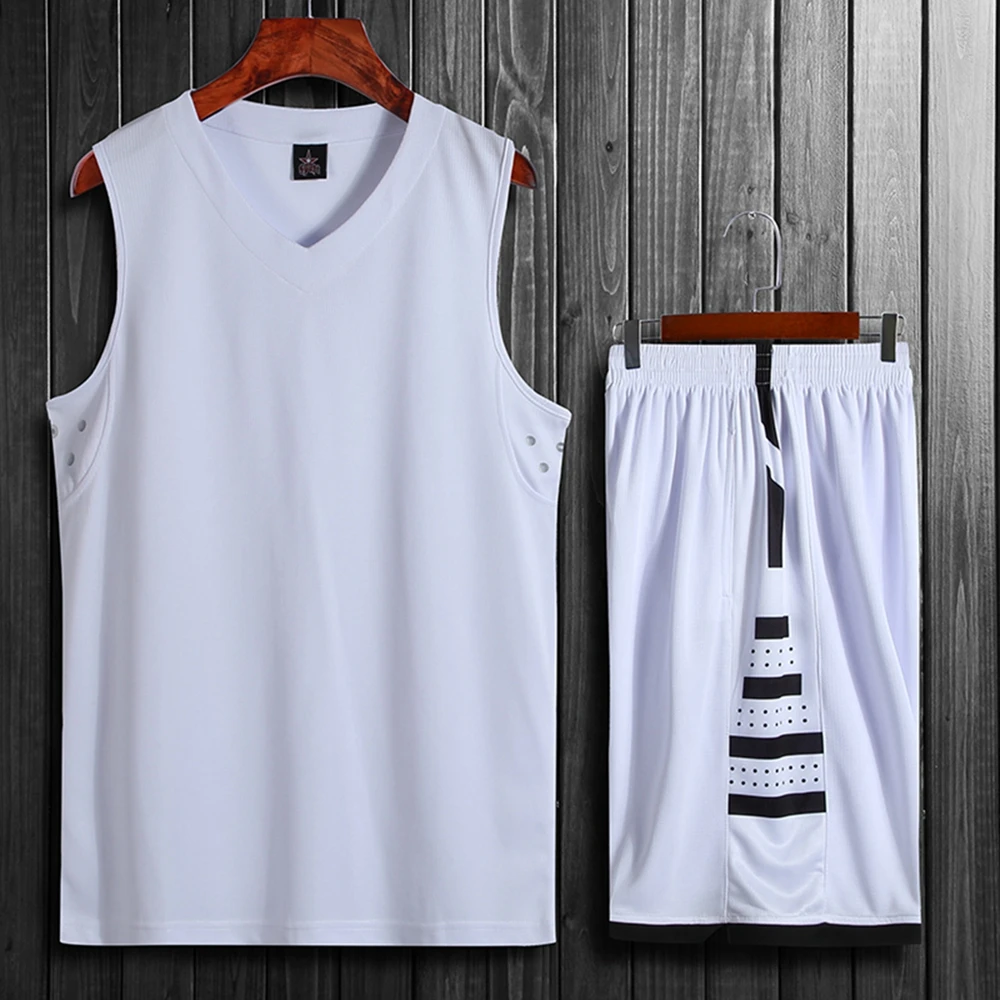 Top Trends: Summer Sleeveless Vest Sports Shorts Set Breathable Pants Fitness Competition Training Basketball Suit Foreign T-Shirt Customiza Shoppable Styles