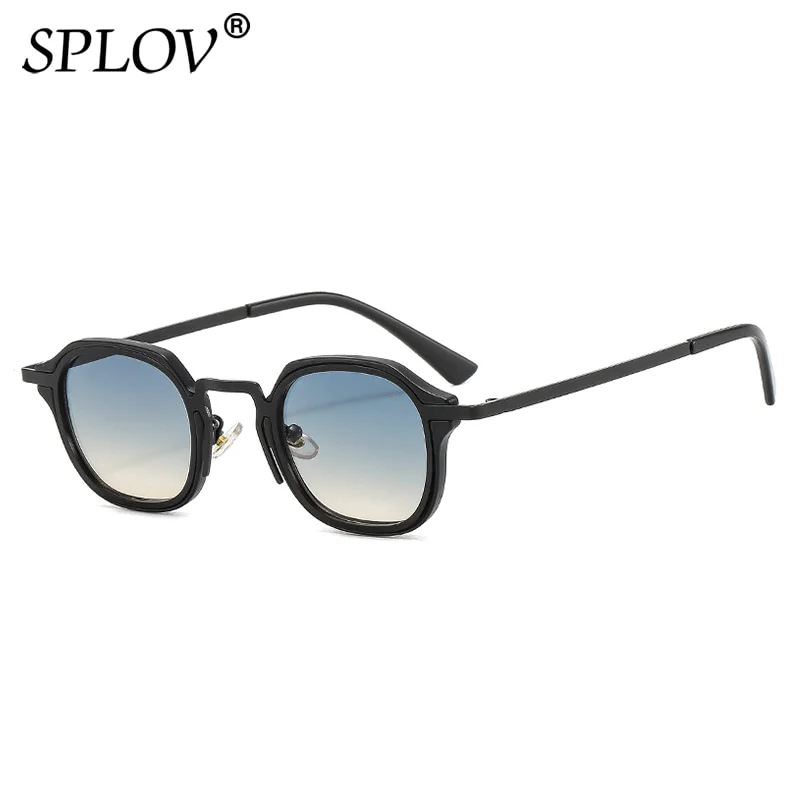 Top Trends: New Fashion Small Square Sunglasses Men Women Retro Punk Shades Male Female Vintage Trendy Driving Glasses UV400 Black Leopard Shoppable Styles