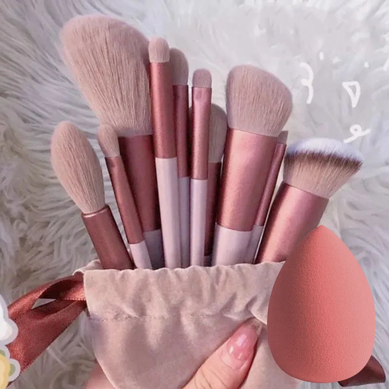 Top Trends: 10-14Pcs Makeup Brush Set Maquiage Make Up Concealer Brush Blush Powder Eyebrow Pencil Eye Shadow Cosmetic Brush Beauty Tools Shoppable Styles