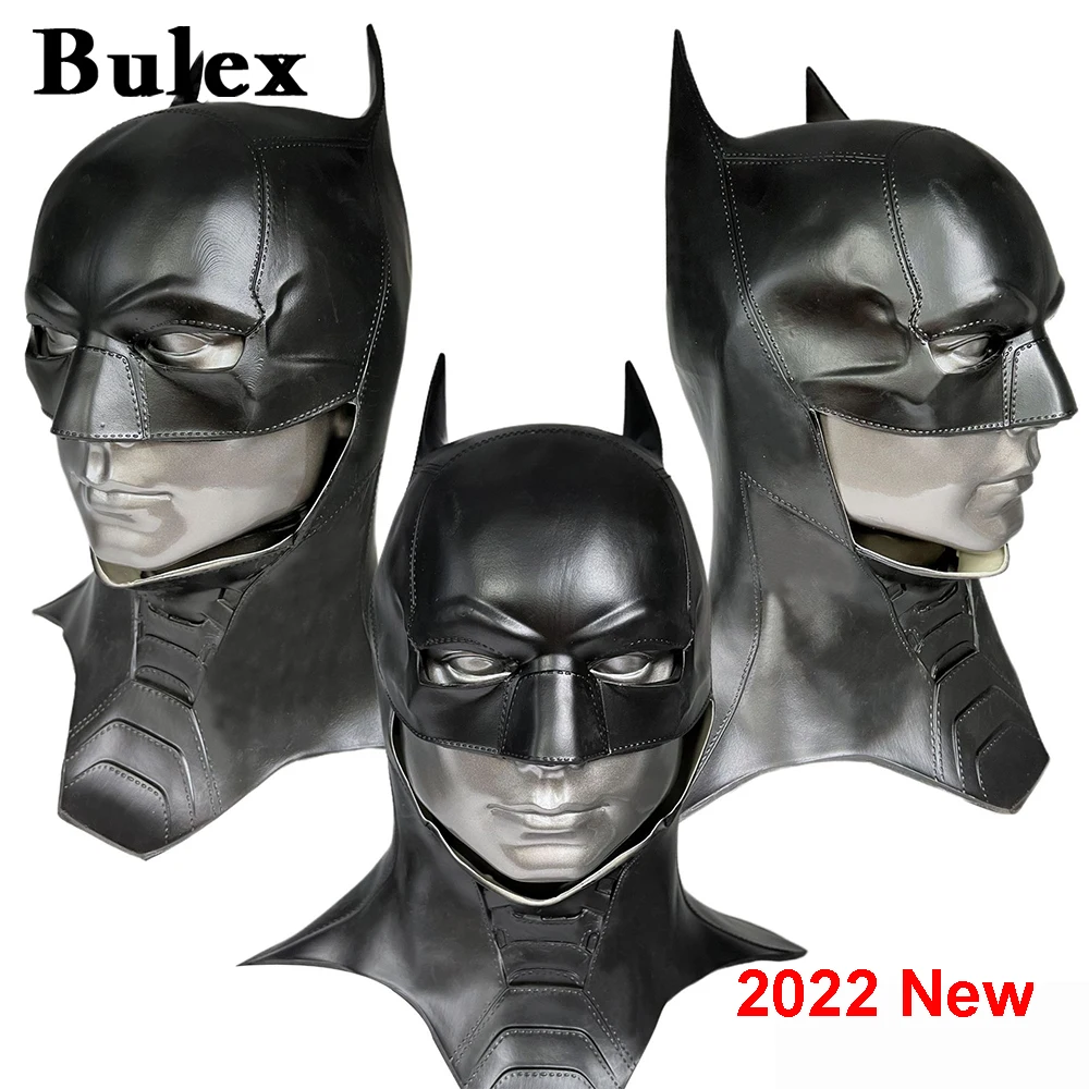 Top Trends: Bulex 2022 Adult Men Bat Superhero Cosplay Bruce Wayne Costume Halloween Masquerade Mask Black Latex Accessories Shoppable Styles