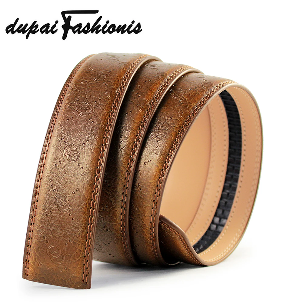 Top Trends: DUPAI FASHIONIS Cowskin Belts Without Buckle 3.5cm Wide Real Genuine Leather Belt Body Men Cowboy Leather Belt No Buckle Belt Me Shoppable Styles