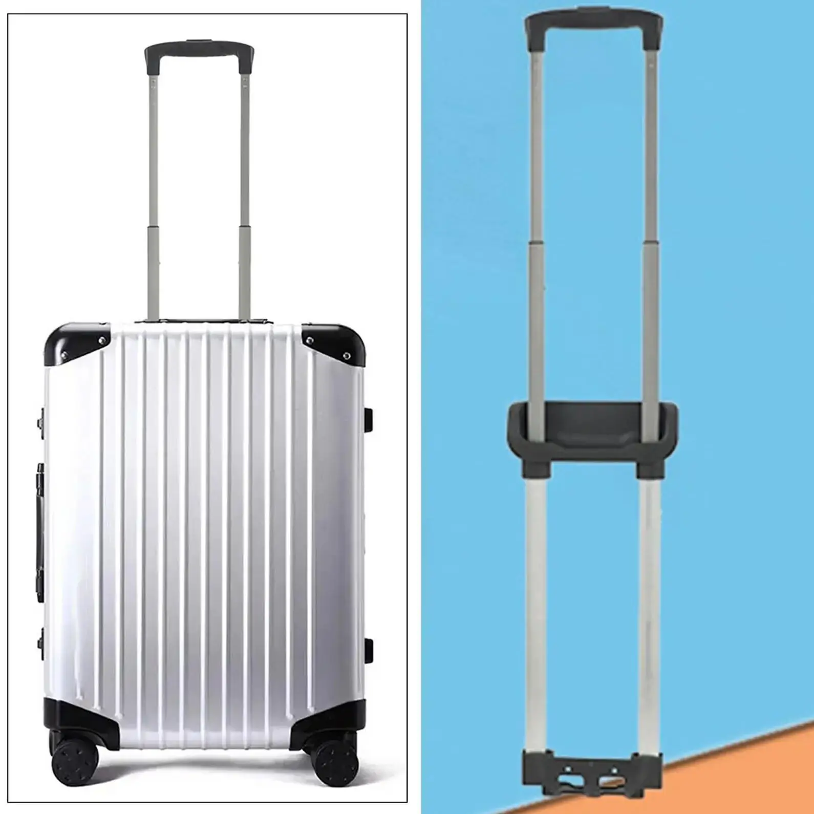 Top Trends: Replacement Handle Parts Adjustable Heavy Duty Pull Rod Suitcase Handle Made Of Aluminum Travel Luggage Telescopic Handle Shoppable Styles