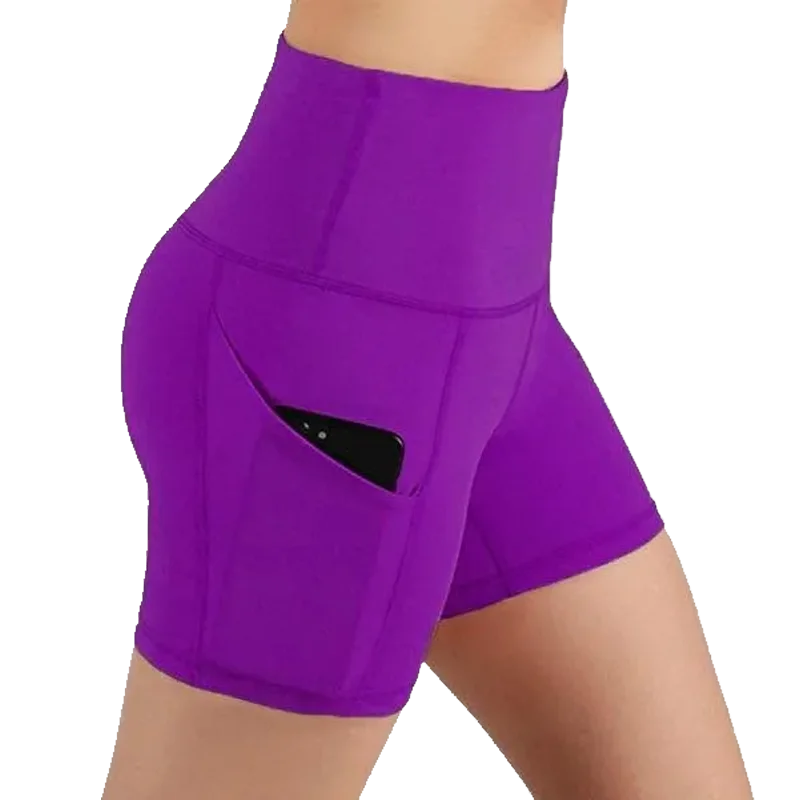 Top Trends: Women Gym Shorts High Waist Lifting Push Up Tight Cycling Sports Leggings With Pocket Jogging Running Fitness Short Biker Shorts Shoppable Styles