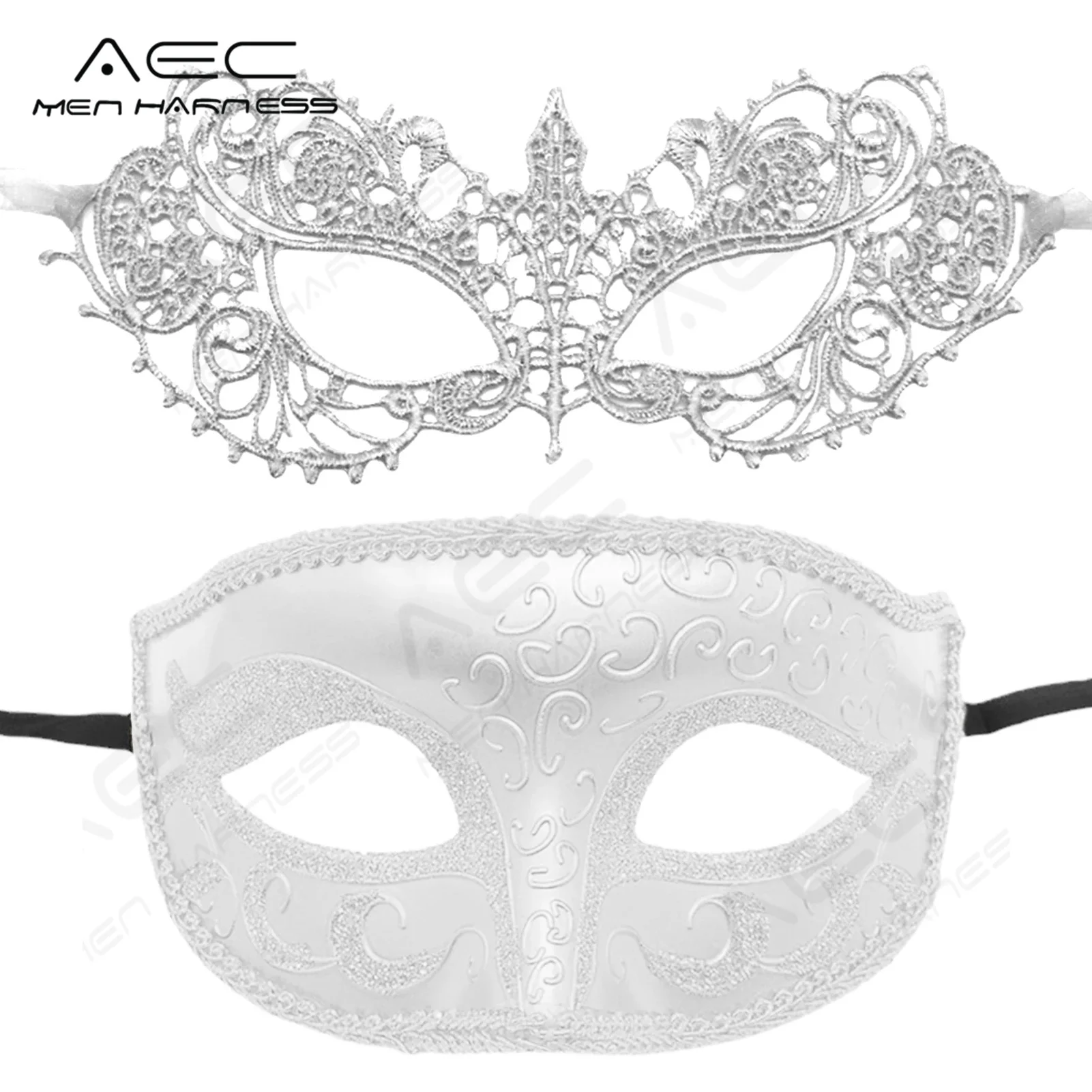 Top Trends: Women Man Sexy Gentleman Masquerade Prom Mask Halloween Party Cosplay Costume Wedding Decoration Props For Couple Funny Mask Shoppable Styles - Image 5