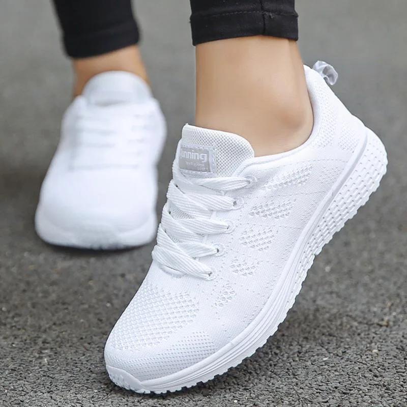 Top Trends: Women Fashion Casual Flat Shoes Running Sneakers Lightweight Wedge Mesh Breathable Shoes Comfy Soft Vulcanize Shoes Shoppable Styles