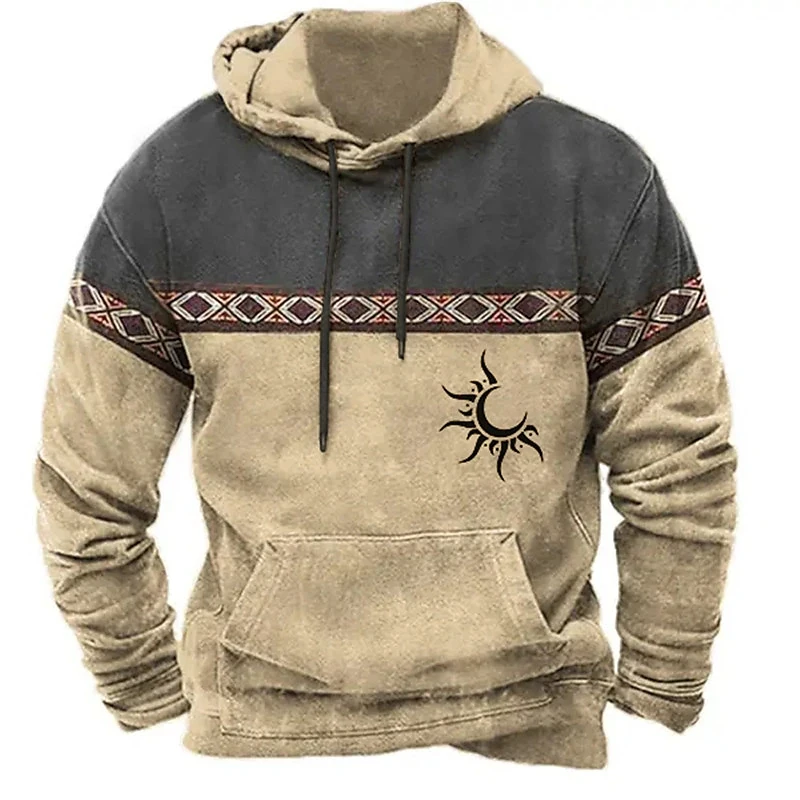 Top Trends: Vintage Men&#039;s Hoodie Autumn Casual Long Sleeve Tees Harajuku Print Tops Fashion Streetwear Oversized Hoodie Men Y2k Clothing Shoppable Styles