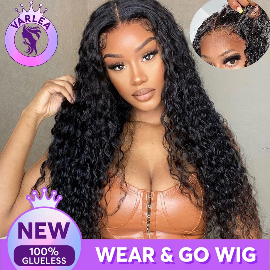 Top Trends: 4x4 Closure Glueless Wig Human Hair Ready To Wear 5x5 Pre-Cut Transparent Hd Lace Curly Wigs For Women Wear And Go Brazilian Wig Shoppable Styles