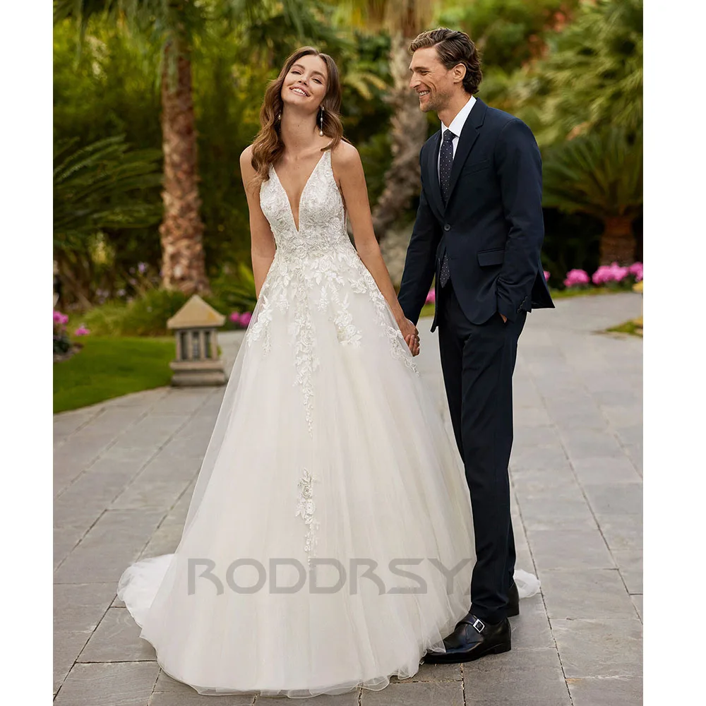 Top Trends: RODDRSYA Elegant Wedding Dress 2024 Bride Lace Appliques Bridal Dresses Women Backless Tulle Vestidos De Novia Custom Made Shoppable Styles