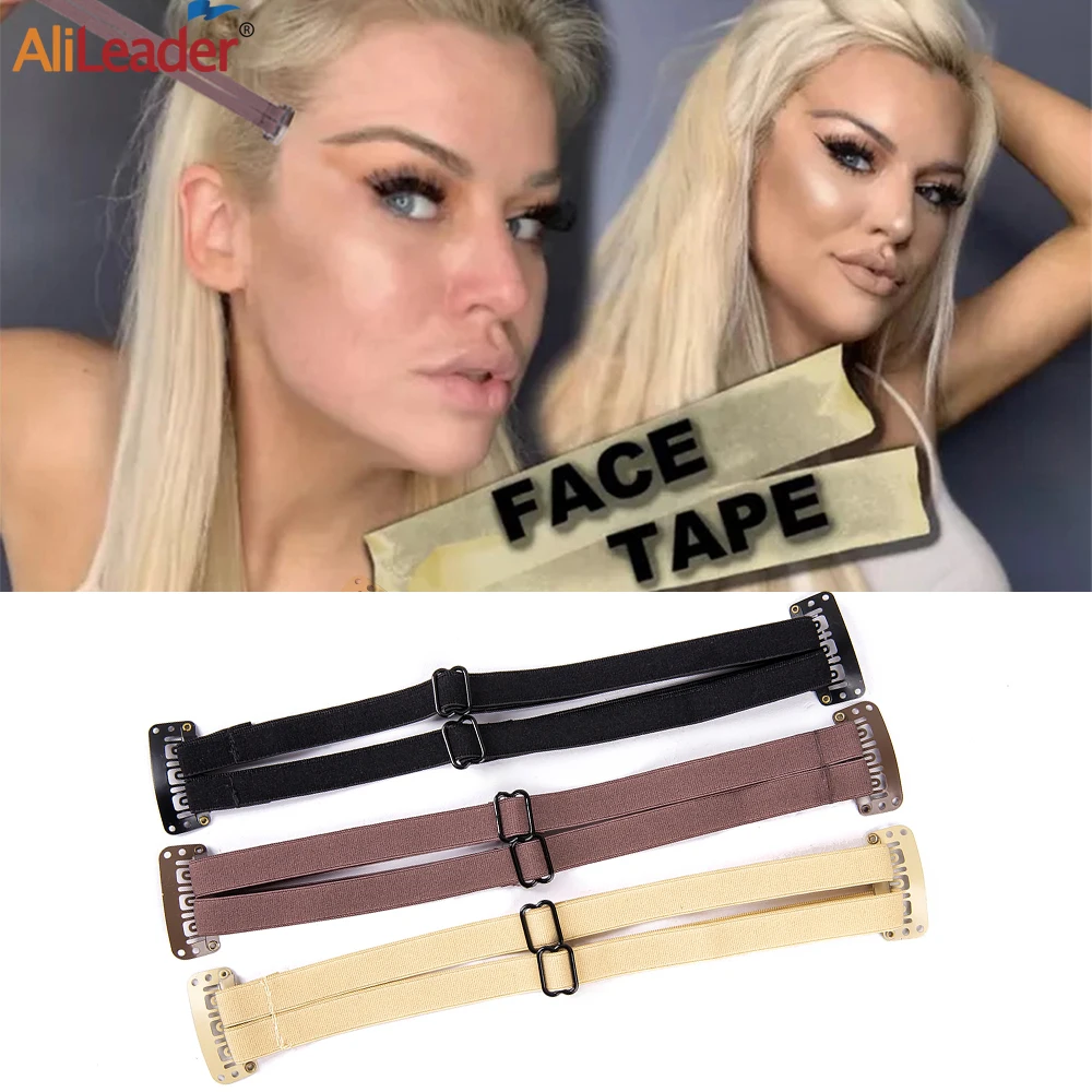 Top Trends: Invisible Hair Band Face Lift Band With Clip Stretching Strap For Lift Up Eyes Invisible Elastic Belt Hair Accessori For Woman Shoppable Styles