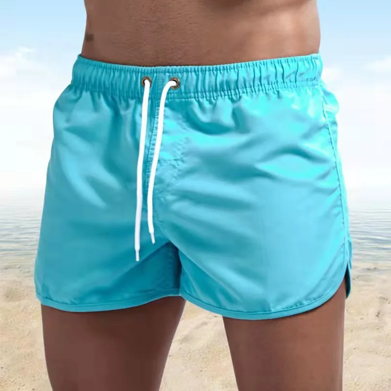 Top Trends: 2022 New Summer Gyms Workout Male Breathable Mesh Quick Dry Sportswear Jogger Beach Solid Shorts Men Fitness Bodybuilding Shorts Shoppable Styles